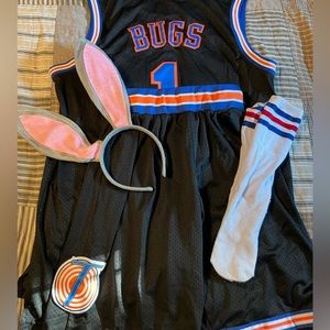 Bugs Bunny Tune Squad Jersey Halloween Costume Size Medium